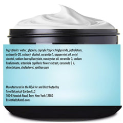 Essentially KateS Peppermint Eucalyptus Cream texture shows fast absorption and non-greasy feel.