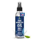 EssentiallyBased Pure Magnesium Oil Spray bottle on countertop for easy nightly use