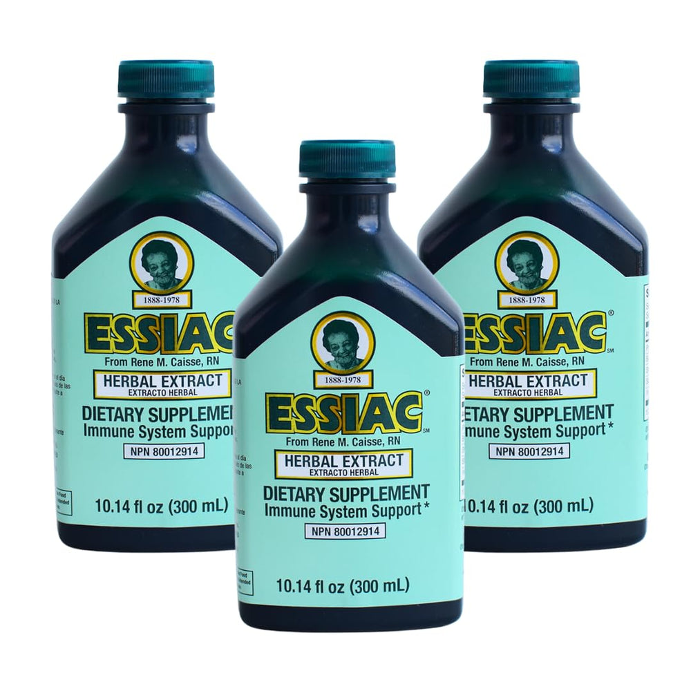 Essiac original bottle front view, highlighting antioxidant blend for daily wellness