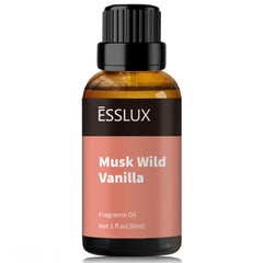 ESSLux Musk Wild Vanilla bottle showcasing premium fragrance for lasting room aroma