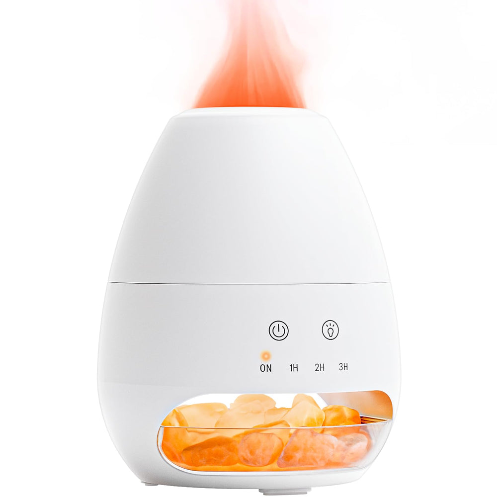 ESTINHOME ultrasonic diffuser with Himalayan rock glow for cozy ambiance
