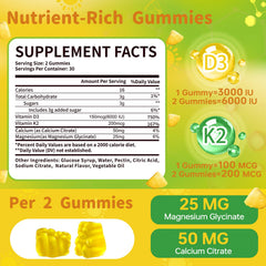 esverco Vitamin D3 K2 Gummies pineapple flavored close up for tasty daily wellness