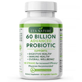 ETANATURE Advanced Probiotics for Men bottle shown for digestive support