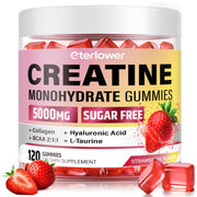 eterlower Creatine Monohydrate Gummies bottle for workouts and daily energy