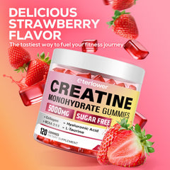 eterlower Creatine Monohydrate Gummies soft chew enjoy daily fueling
