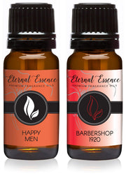 Eternal Essence Oils Barbershop 1920 bottle for candles and diffusers, vibrant citrus floral notes.