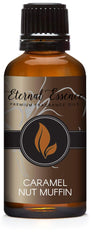 Eternal Essence Oils Caramel Nut Muffin bottle ready for candles and diffusers with warm aroma