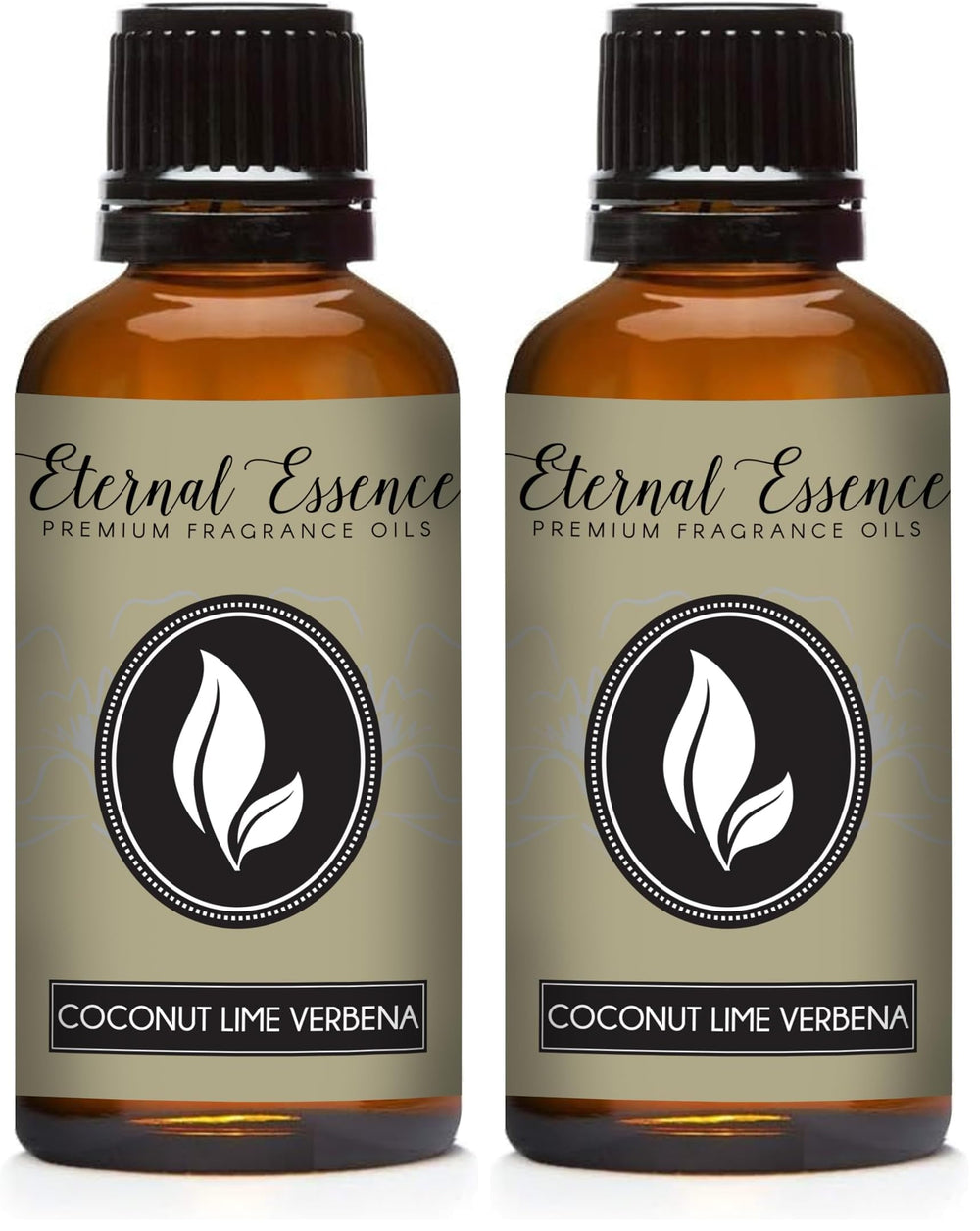 Eternal Essence Oils Coconut Lime Verbena bottle closeup for fragrance projects