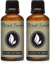 Eternal Essence Oils Coconut Lime Verbena bottle closeup for fragrance projects
