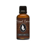 Eternal Essence Oils Cuban Tobacco 30ml bottle showing warm spice and vanilla for refined masculine fragrances.