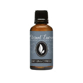Eternal Essence Oils Dry Gin & Cypress bottle pour for precise fragrance application in DIY projects