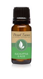Eternal Essence Oils Eucalyptus & Aloe 10ml bottle preserves quality with amber glass