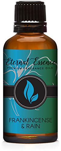 Eternal Essence Oils Frankincense & Rain bottle for DIY candles and diffusers.