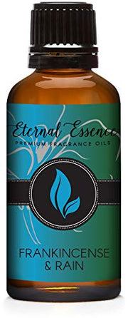 Eternal Essence Oils Frankincense & Rain bottle for DIY candles and diffusers.