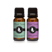 Eternal Essence Oils Mountain Meets Ocean bottle pour for elegant home fragrance and DIY projects.