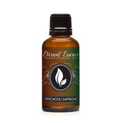 Eternal Essence Oils Patchouli Saffron bottle ideal for creating scented candles.