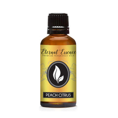Eternal Essence Oils Peach Citrus bottle ready for candle and soap making.