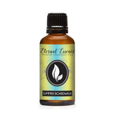 Eternal Essence Oils Summer Boardwalk bottle closeup, ideal for crafting fragrant candles.