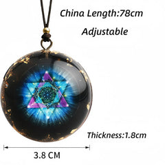 EternalOrgone orgonite pendant with adjustable rope designed for all-day wear