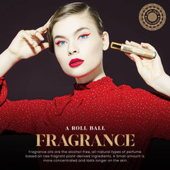 Eternal Parfums Amber floral notes close-up highlights scent profile.