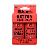 Ethan's Organic Clean Energy Shot Tart Cherry bottle boosts focus with clean caffeine.