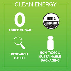 Ethan's pineapple energy shot bottle highlights organic ingredients for natural pick-me-up