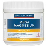Ethical Nutrients MegaZORB raspberry magnesium powder tub for easy daily use