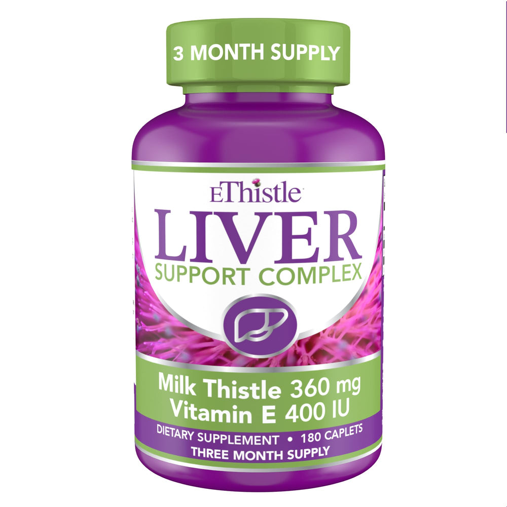EThistle Liver Wellness caplets front view for daily liver support