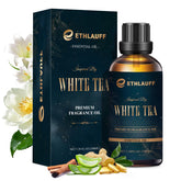 Ethlauff HotelDiffuser White Tea oil bottle delivers calm ambience.
