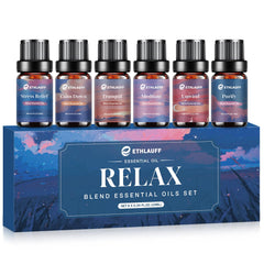Ethlauff Relax Diffuser Oil stress-relief bottle pour for calming spaces.