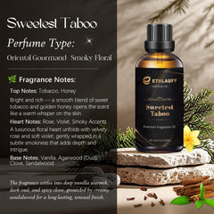 Ethlauff Sweetest Taboo fragrance oil for candle making, delivering depth and warmth.