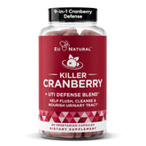 Eu Natural 9-In-1 Cranberry Pills bottle for daily urinary support