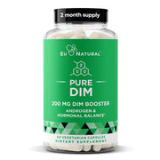 Eu Natural DIM Pure 200 mg bottle with capsules for balanced energy and mood support.