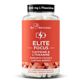 Eu Natural Elite Caffeine bottle front showing packaging and energy support