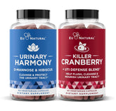 Eu Natural Urinary Harmony bottle pour shows fast-acting D-Mannose blend for urinary comfort.