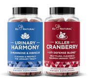 Eu Natural Urinary Harmony bottle pour shows fast-acting D-Mannose blend for urinary comfort.