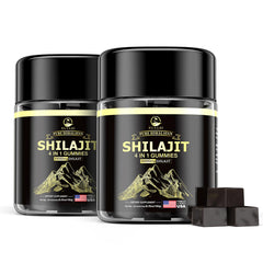 Eullsi Shilajit Gummies bottle front highlights daily energy potential.