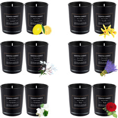 EUPNHY 12 Pack Scented Candles Gift Set - 2.5oz Soy Wax Aromatherapy Jars
