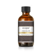 EUQEE Chocolate Fragrance Oil bottle guarded by amber glass to preserve longevity