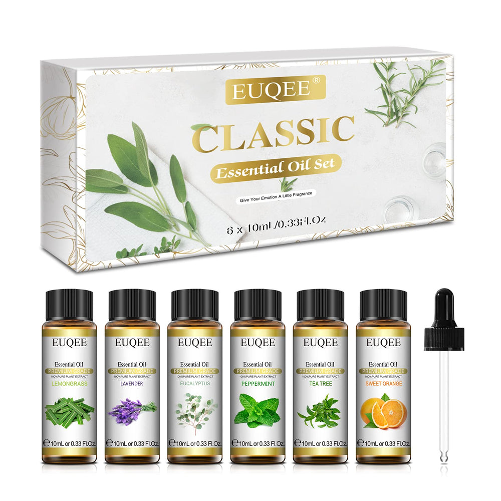 EUQEE Classic Oil Set: six bottles ready for diffusers
