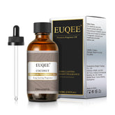 EUQEE coconut fragrance oil bottle with glass dropper for precise scent control