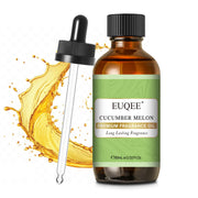 EUQEE Cucumber Melon fragrance oil bottle with amber glass protecting scent