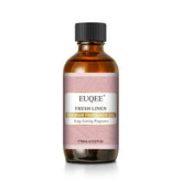 EUQEE Fresh Linen fragrance oil bottle for long-lasting aroma in diffusers and DIY projects.