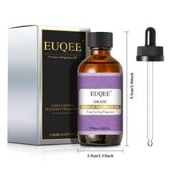 EUQEE Grape Fragrance Oil dropper enabling exact drops for DIY use.