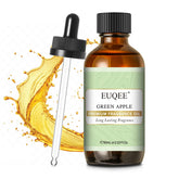 EUQEE Green Apple fragrance oil bottle offers long-lasting scent for diffusers and DIY projects.