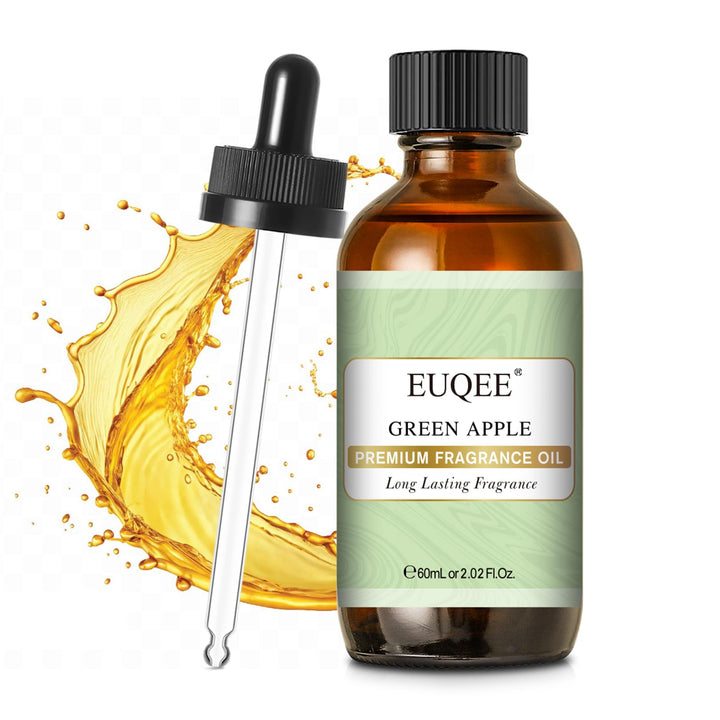 EUQEE green apple front label showing clear product identity and freshness benefit
