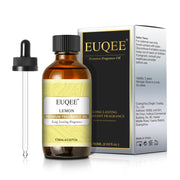 EUQEE Lemon Fragrance Oil bottle with dropper for precise DIY scent control.