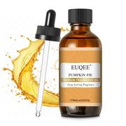 EUQEE Pumpkin Pie fragrance oil in a glass bottle for DIY projects