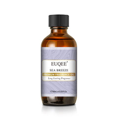 EUQEE Sea Breeze fragrance oil bottle with glass dropper for precise dosing.