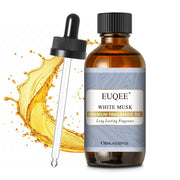 EUQEE White Musk fragrance oil bottle in amber glass protects scent